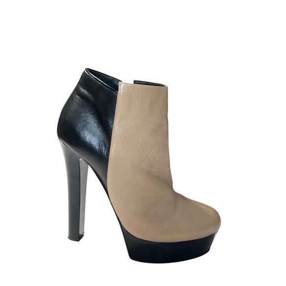 Giuseppe Zanotti Leather Platform Ankle Booties Size 39, US 9 - Picture 1 of 13